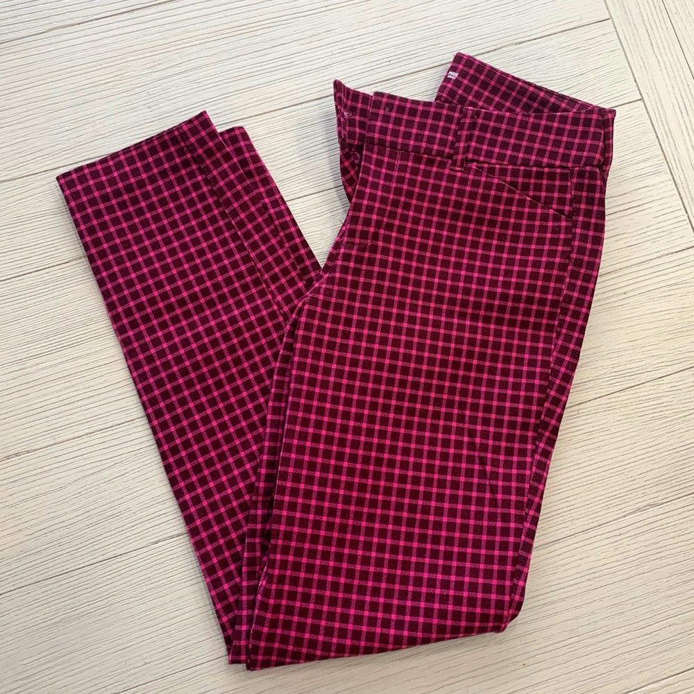 Old Navy Red Checkered Pants
